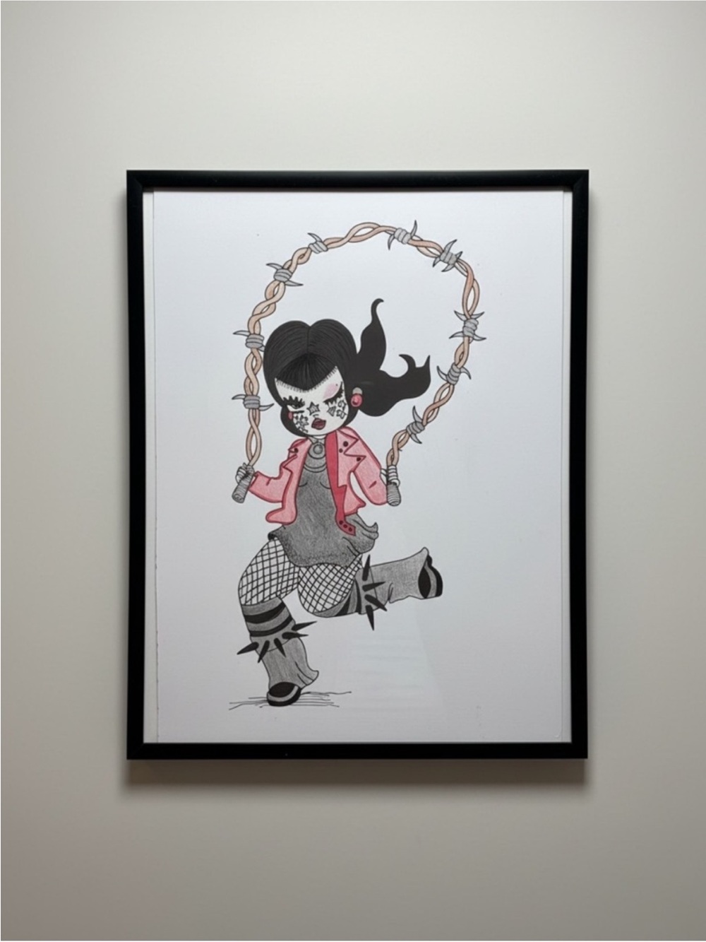 🎸 Valfré Surrealist Pop Art Jump Rope Print ~ 11x8
